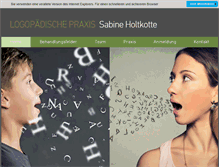 Tablet Screenshot of logopaedie-weyhe.de
